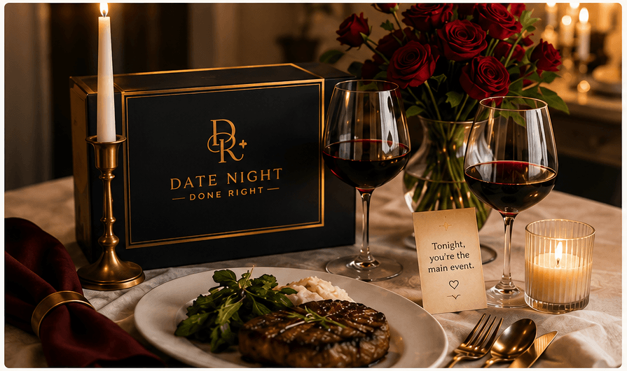 Date night meal setup